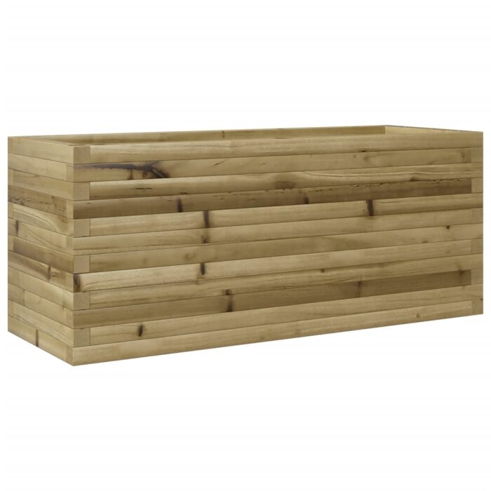Jardinière 110x40x45,5 cm bois de pin imprégné – Image 5