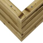 Jardinière 110x40x45,5 cm bois de pin imprégné – Image 6
