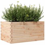 Jardinière 90x60x45,5 cm bois de pin massif – Image 2