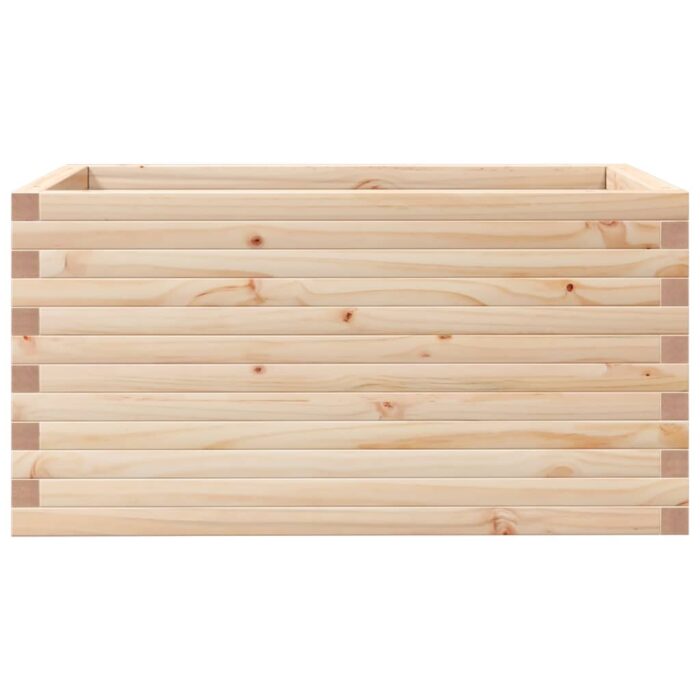 Jardinière 90x60x45,5 cm bois de pin massif – Image 3