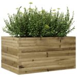 Jardinière 90x60x45,5 cm bois de pin imprégné – Image 2