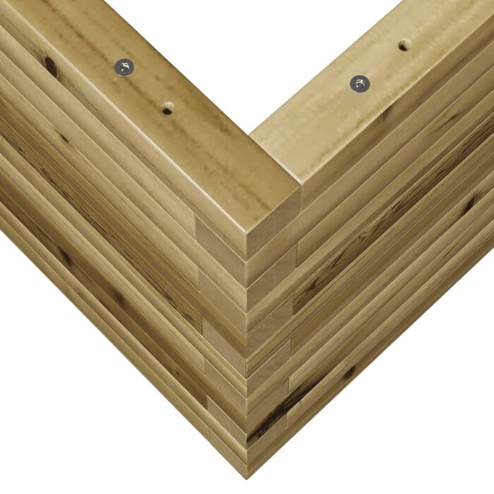 Jardinière 90x60x45,5 cm bois de pin imprégné – Image 6