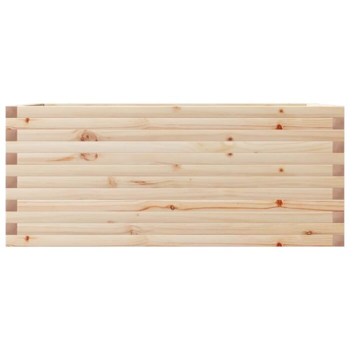 Jardinière 110x60x45,5 cm bois de pin massif – Image 3