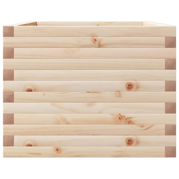 Jardinière 110x60x45,5 cm bois de pin massif – Image 4