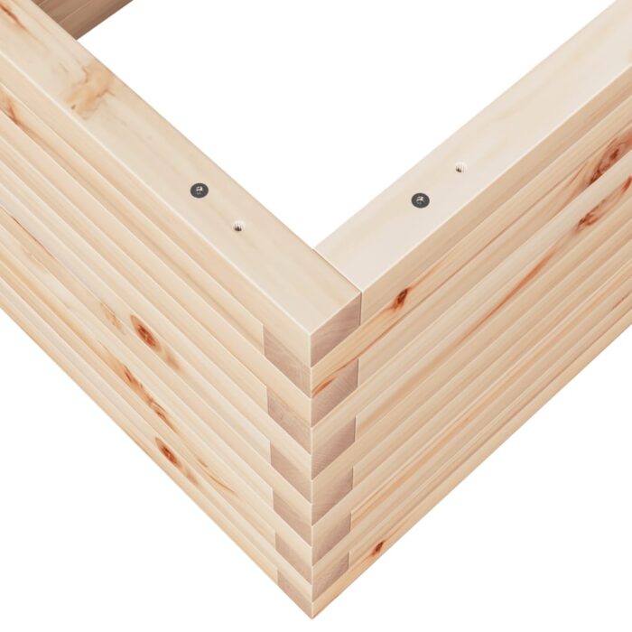 Jardinière 110x60x45,5 cm bois de pin massif – Image 6