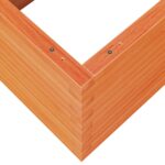 Jardinière cire marron 110x60x45,5 cm bois de pin massif – Image 6