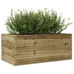 Jardinière 110x60x45,5 cm bois de pin imprégné – Image 2