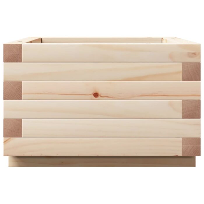 Jardinière 40x40x26,5 cm bois de pin massif – Image 4