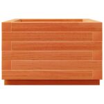 Jardinière cire marron 40x40x26,5 cm bois de pin massif – Image 4