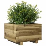 Jardinière 40x40x26,5 cm bois de pin imprégné – Image 2