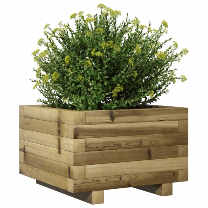 Jardinière 40x40x26,5 cm bois de pin imprégné – Image 2
