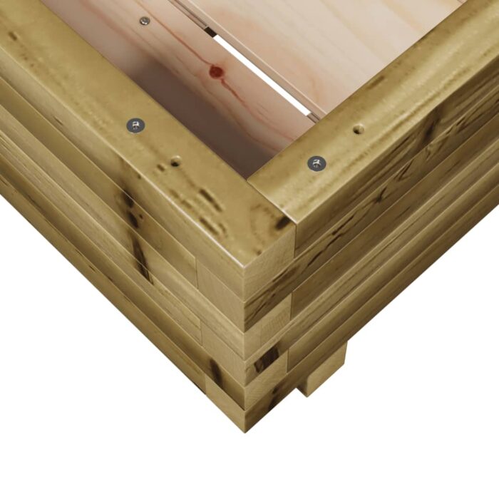 Jardinière 40x40x26,5 cm bois de pin imprégné – Image 6