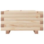 Jardinière 50x50x26,5 cm bois de pin massif – Image 3