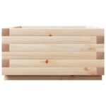 Jardinière 50x50x26,5 cm bois de pin massif – Image 4