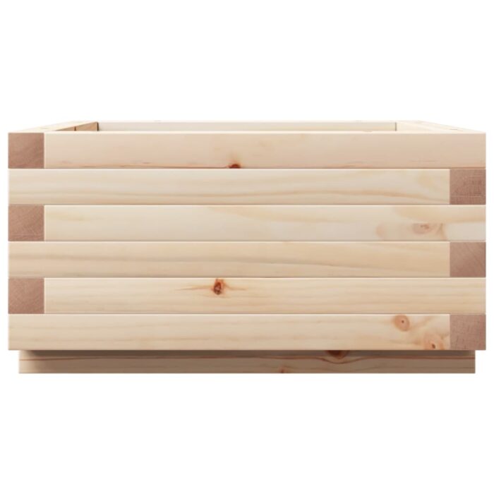 Jardinière 50x50x26,5 cm bois de pin massif – Image 4