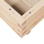 Jardinière 50x50x26,5 cm bois de pin massif – Image 6