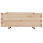 Jardinière 70x70x26,5 cm bois de pin massif – Image 3