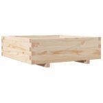Jardinière 80x80x26,5 cm bois de pin massif – Image 5