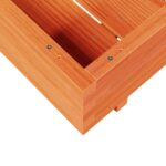 Jardinière cire marron 80x80x26,5 cm bois de pin massif – Image 6