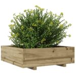Jardinière 80x80x26,5 cm bois de pin imprégné – Image 2