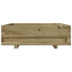 Jardinière 80x80x26,5 cm bois de pin imprégné – Image 3