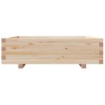 Jardinière 90x90x26,5 cm bois de pin massif – Image 3