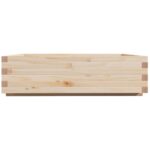 Jardinière 90x90x26,5 cm bois de pin massif – Image 4