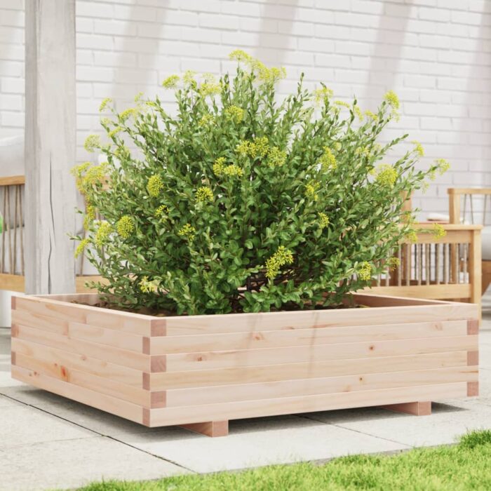 Jardinière 90x90x26,5 cm bois de pin massif – Image 1