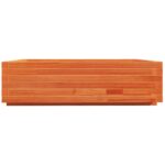 Jardinière cire marron 90x90x26,5 cm bois de pin massif – Image 4