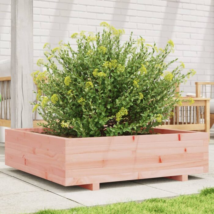 Jardinière 90x90x26,5 cm bois massif douglas – Image 1