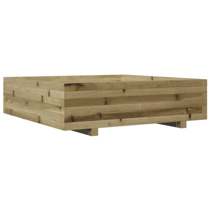 Jardinière 90x90x26,5 cm bois de pin imprégné – Image 5
