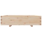 Jardinière 100x100x26,5 cm bois de pin massif – Image 3
