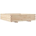 Jardinière 100x100x26,5 cm bois de pin massif – Image 5