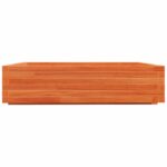 Jardinière cire marron 100x100x26,5 cm bois de pin massif – Image 4