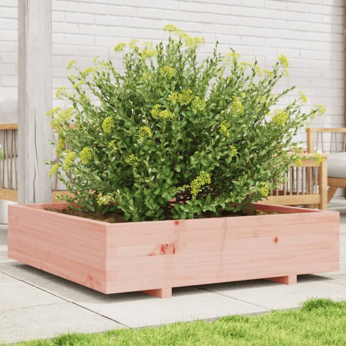 Jardinière 100x100x26,5 cm bois massif de douglas – Image 1
