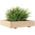 Jardinière 110x110x26,5 cm bois de pin massif – Image 2