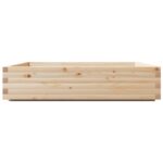 Jardinière 110x110x26,5 cm bois de pin massif – Image 4