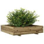 Jardinière 110x110x26,5 cm bois de pin imprégné – Image 2