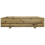 Jardinière 110x110x26,5 cm bois de pin imprégné – Image 3