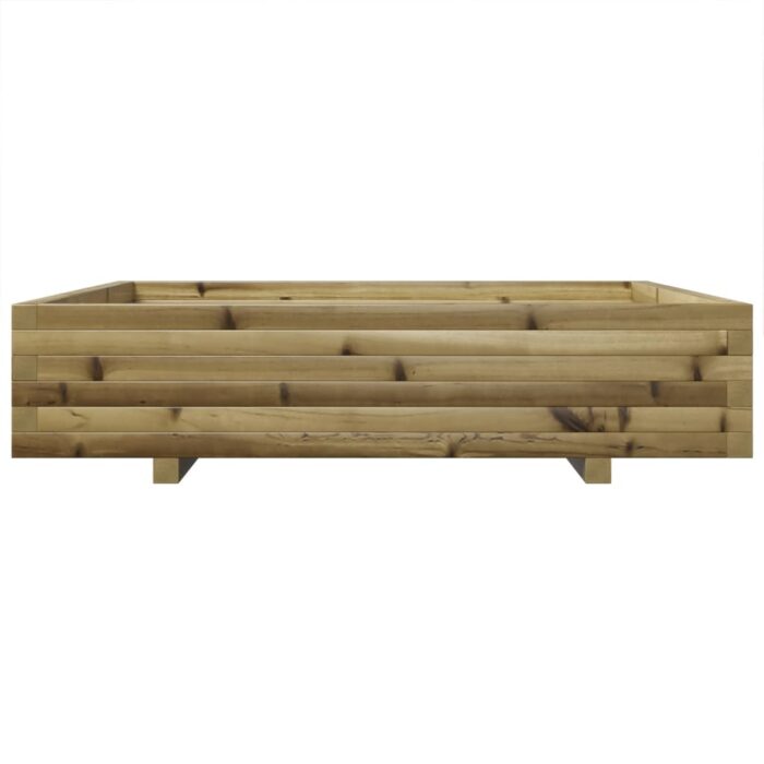Jardinière 110x110x26,5 cm bois de pin imprégné – Image 3