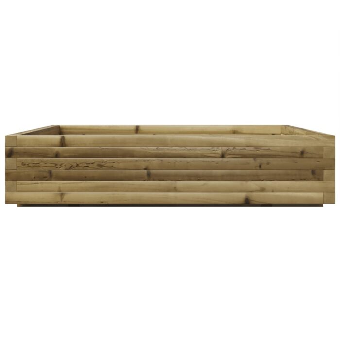 Jardinière 110x110x26,5 cm bois de pin imprégné – Image 4