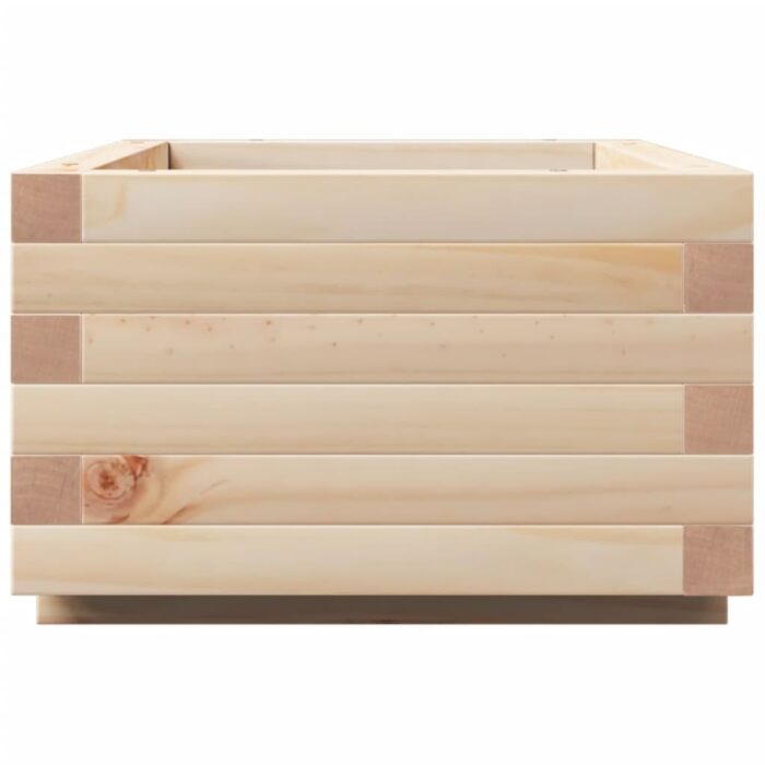 Jardinière 70x40x26,5 cm bois de pin massif – Image 4