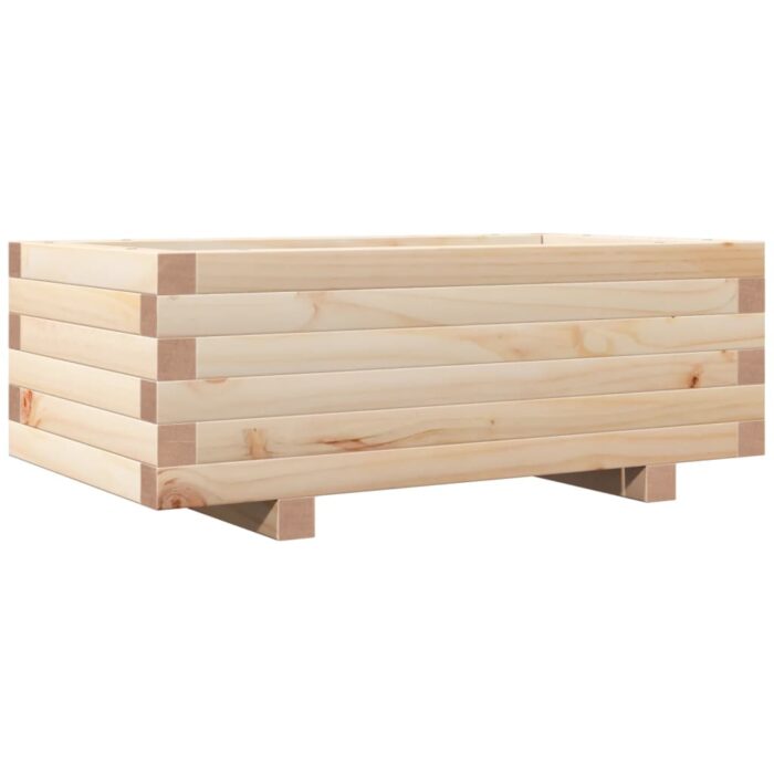 Jardinière 70x40x26,5 cm bois de pin massif – Image 5