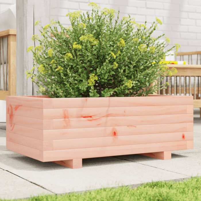Jardinière 70x40x26,5 cm bois massif douglas – Image 1