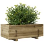 Jardinière 70x40x26,5 cm bois de pin imprégné – Image 2