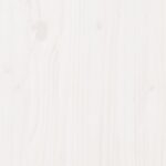 Jardinière blanc 90x40x26,5 cm bois de pin massif – Image 7