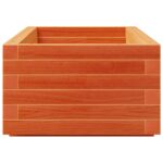 Jardinière cire marron 110x40x26,5 cm bois de pin massif – Image 4