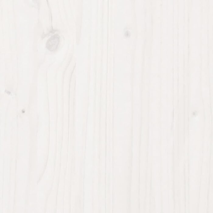 Jardinière blanc 90x60x26,5 cm bois de pin massif – Image 7