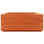 Jardinière cire marron 90x60x26,5 cm bois de pin massif – Image 4