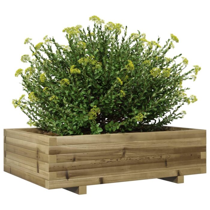 Jardinière 90x60x26,5 cm bois de pin imprégné – Image 2